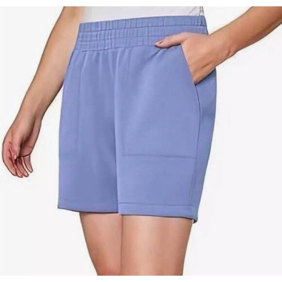Mondetta Scuba High Rise Shorts Womens XL Comfort Casual Pull On Pockets New - Picture 1 of 8